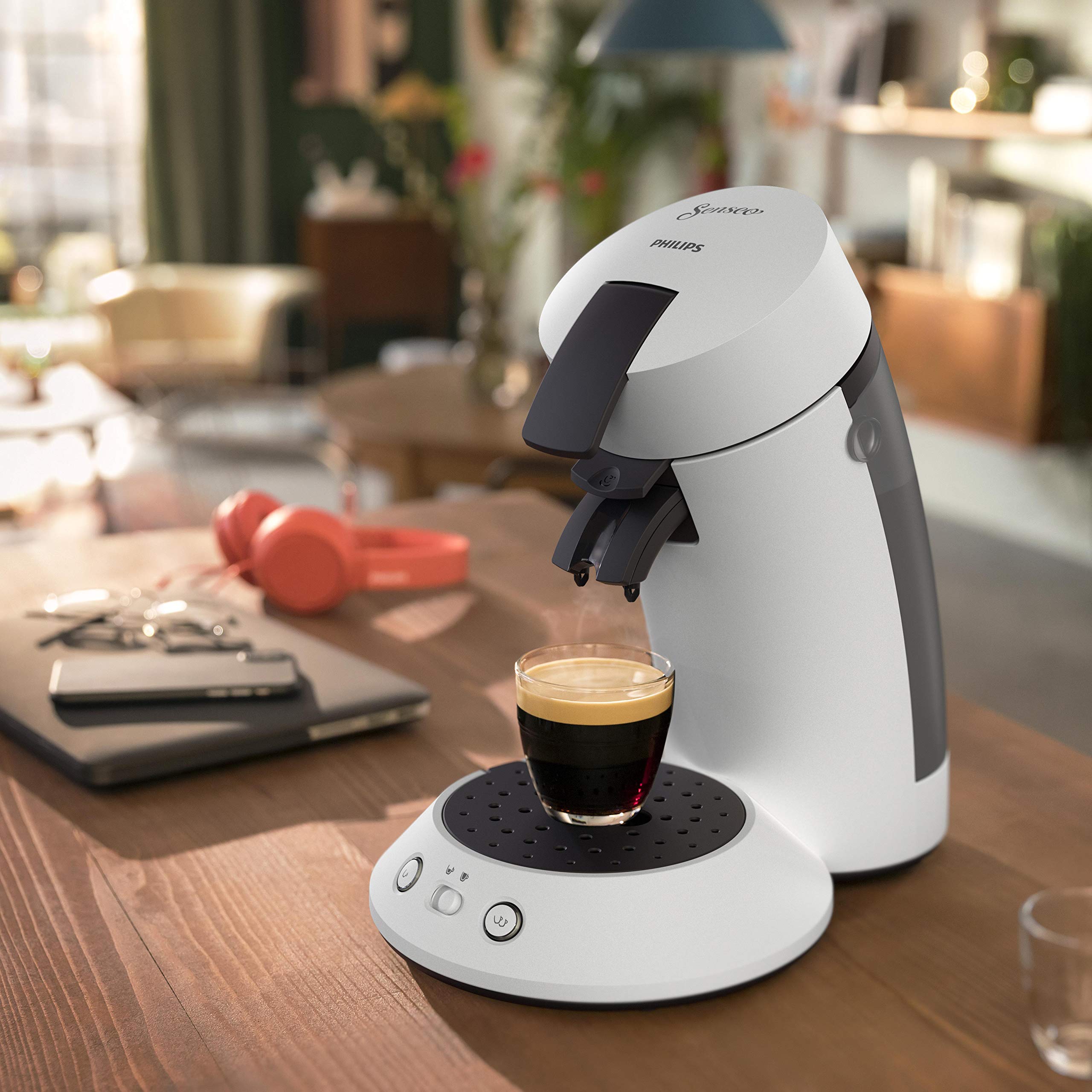 Senseo Original Plus Machine à Dosettes Blanche CSA210/11